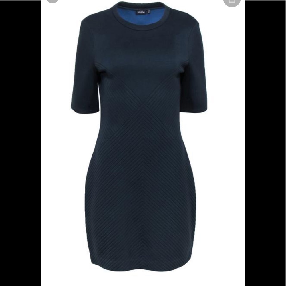Kate Spade Navy Short Sleeve Sheath Dress M